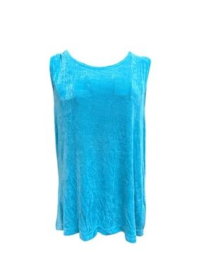 Softwear Travel Blue Slinky Tank Top XL
